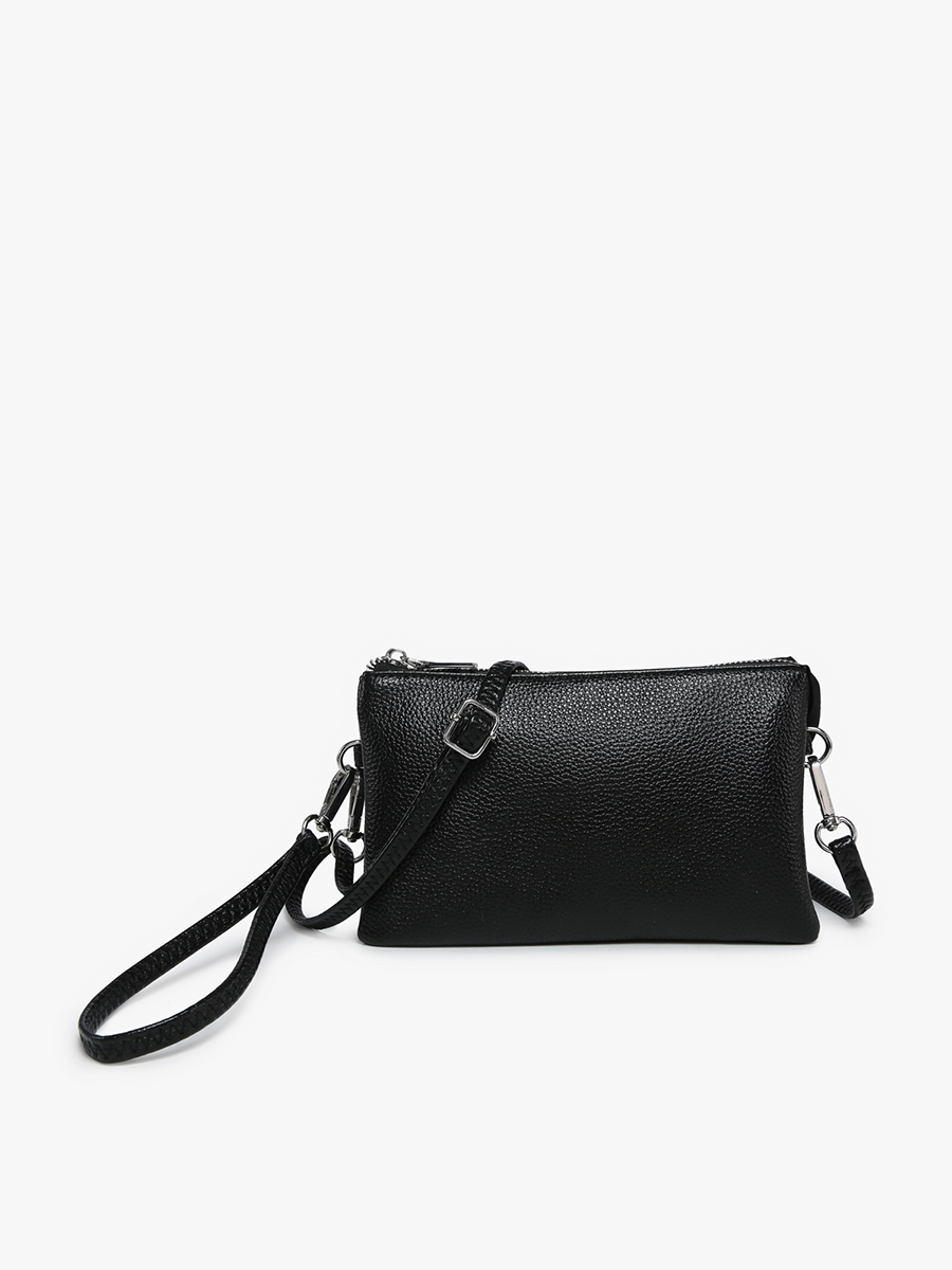 Riley Three-Compartment Crossbody Wristlet - Several Color Options