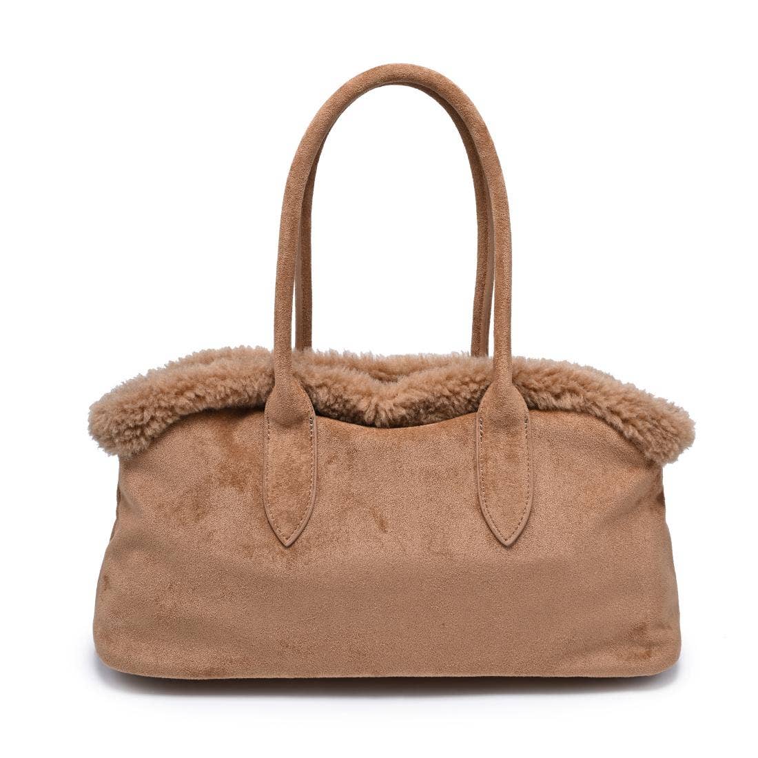 Tommy Fur Trimmed Satchel