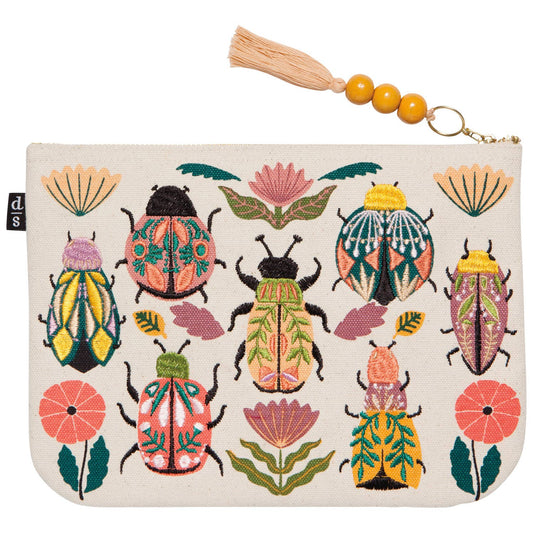 Fancy Bugs Large Zipper Pouch