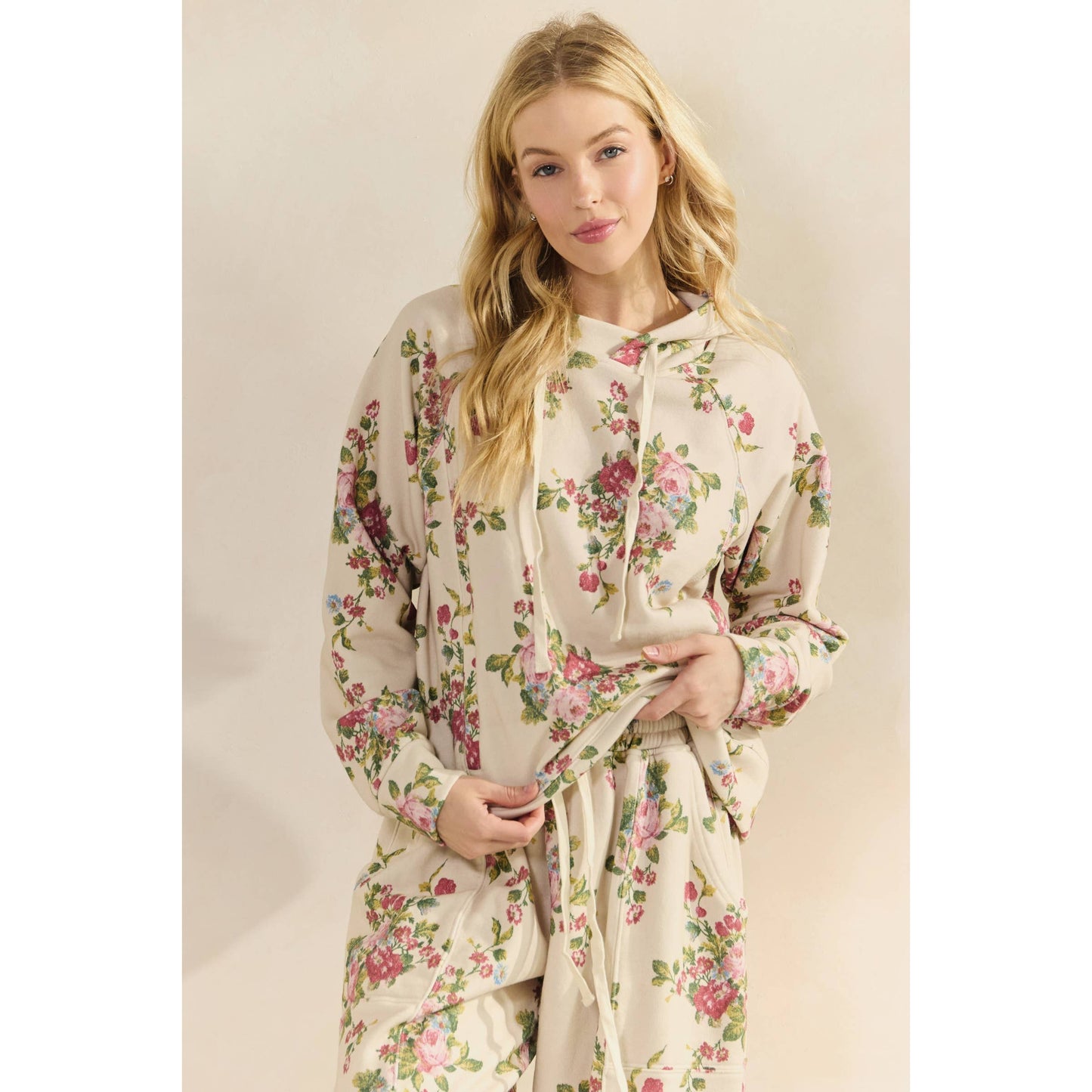 Vintage Rose Garden Antique Hoodie