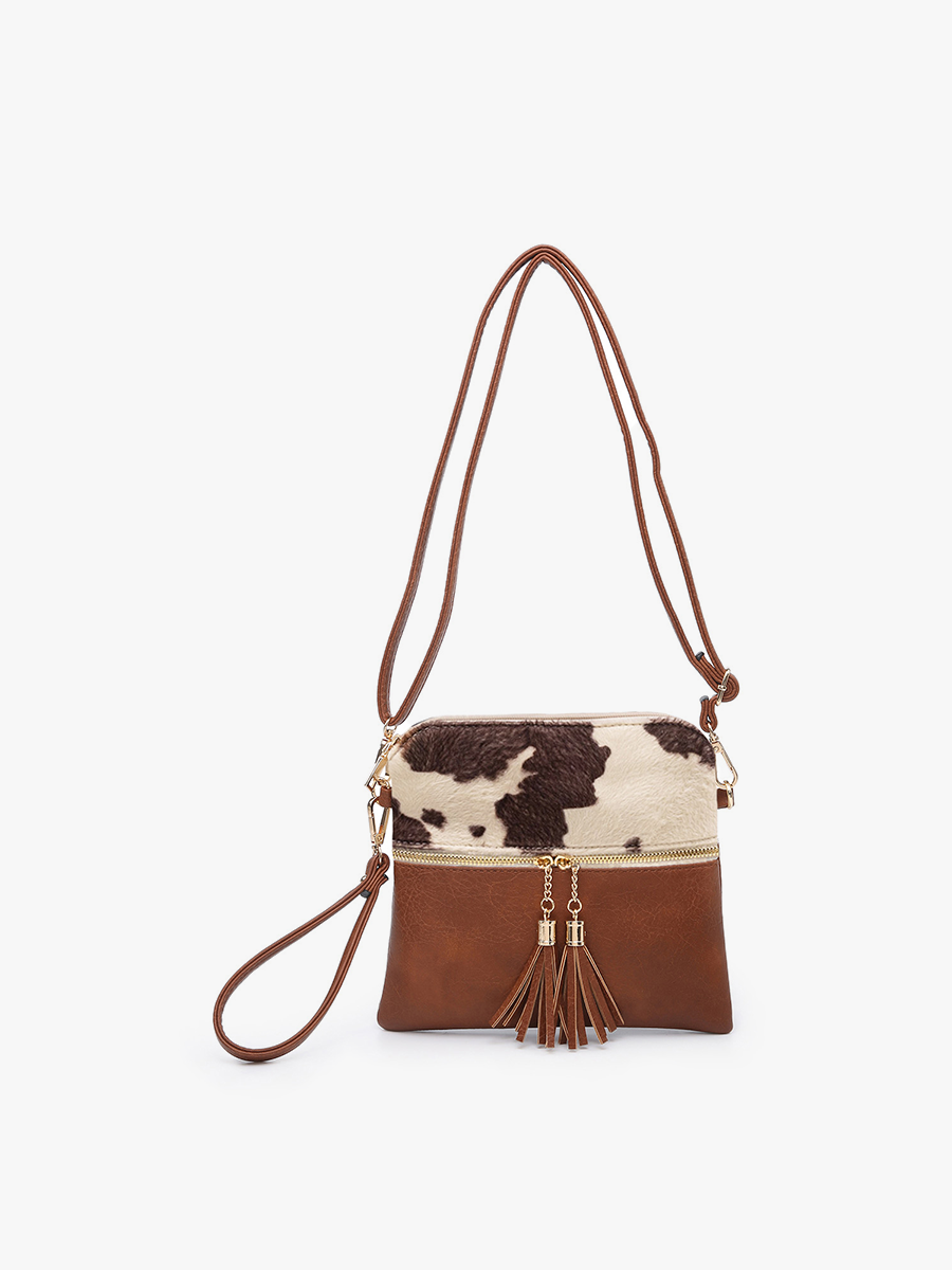 Tara Double Zip Crossbody/Wristlet - 2 color options