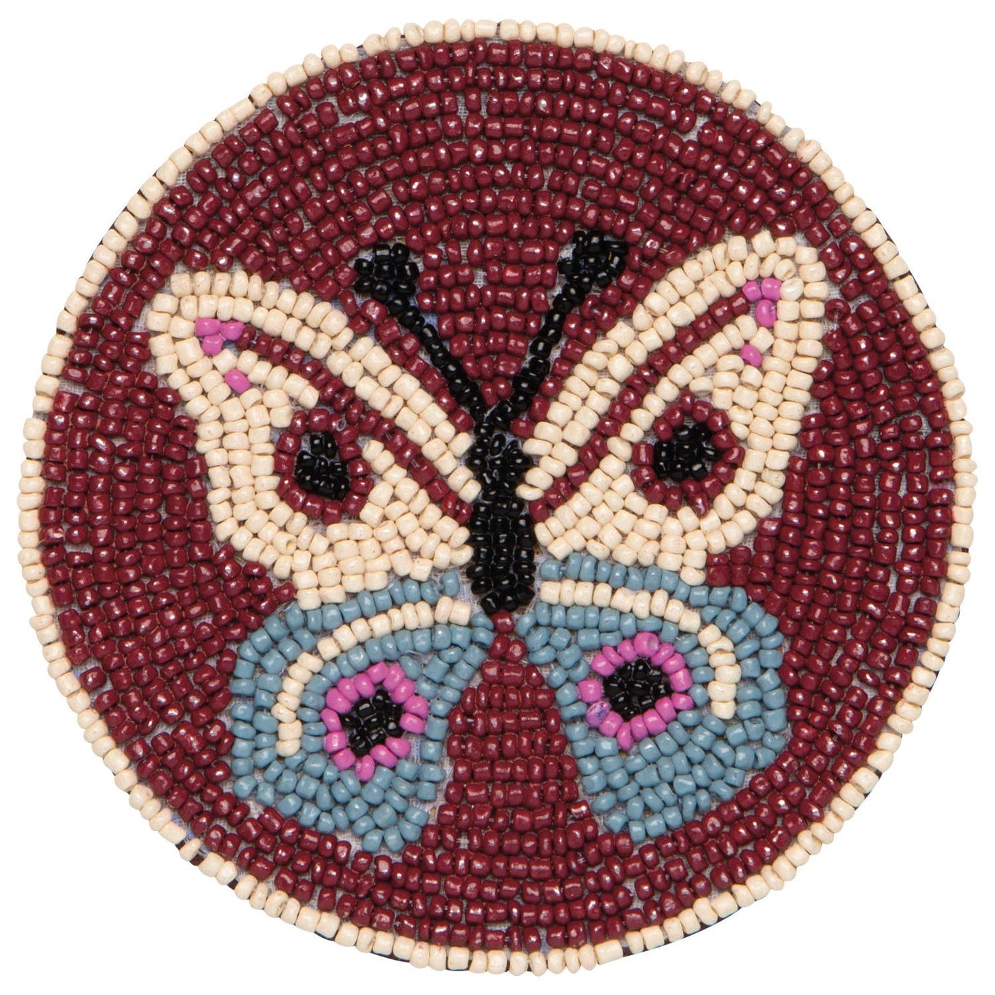 Butterfly Beaded Coasters Set of 4