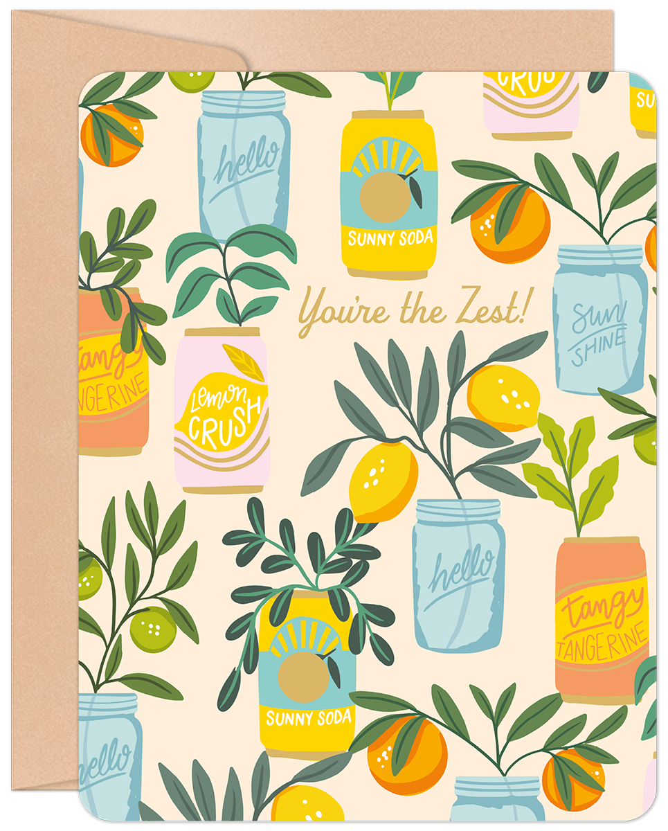 You're The Zest! Thank You Card