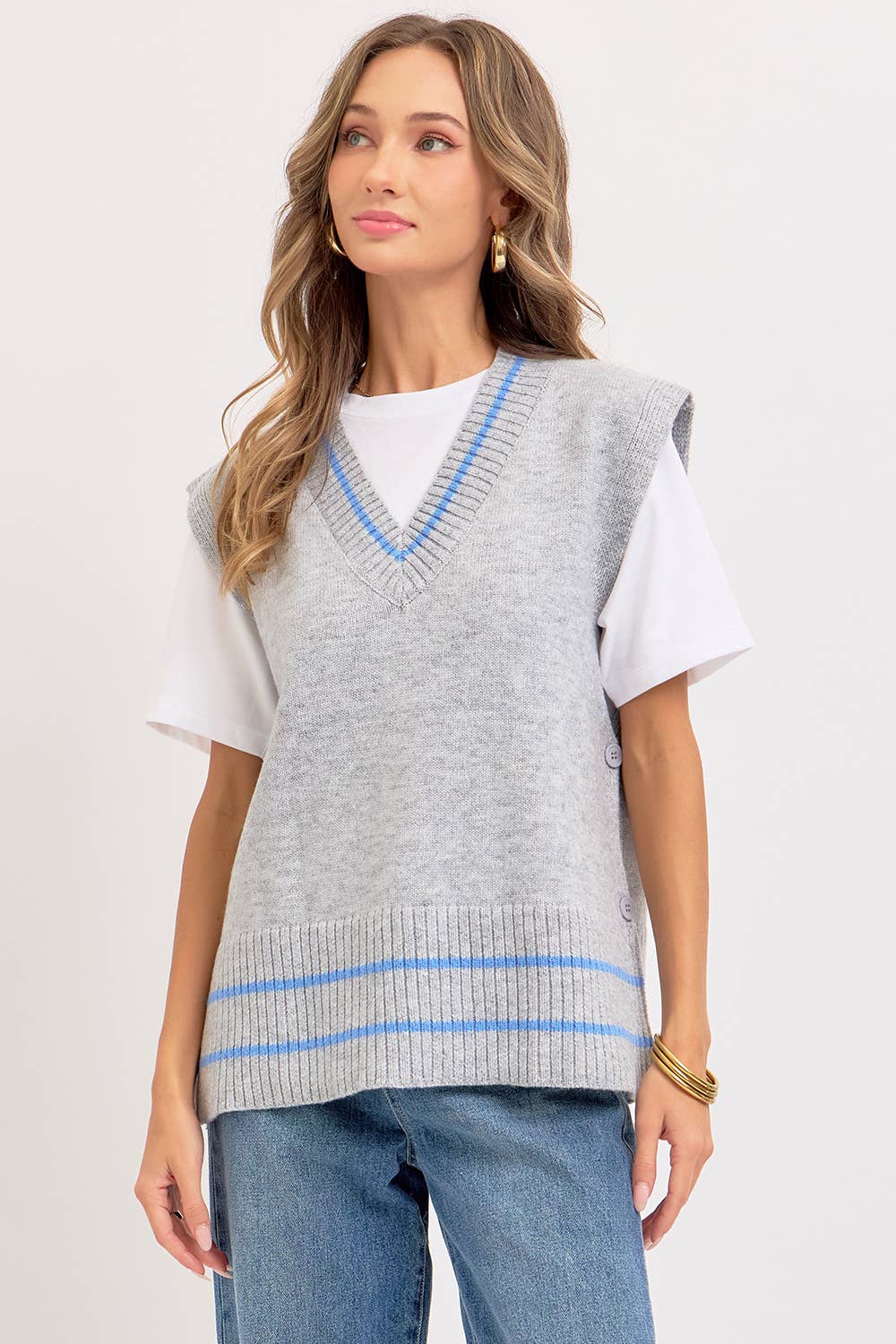 Super Soft Knit Poncho Sweater Vest