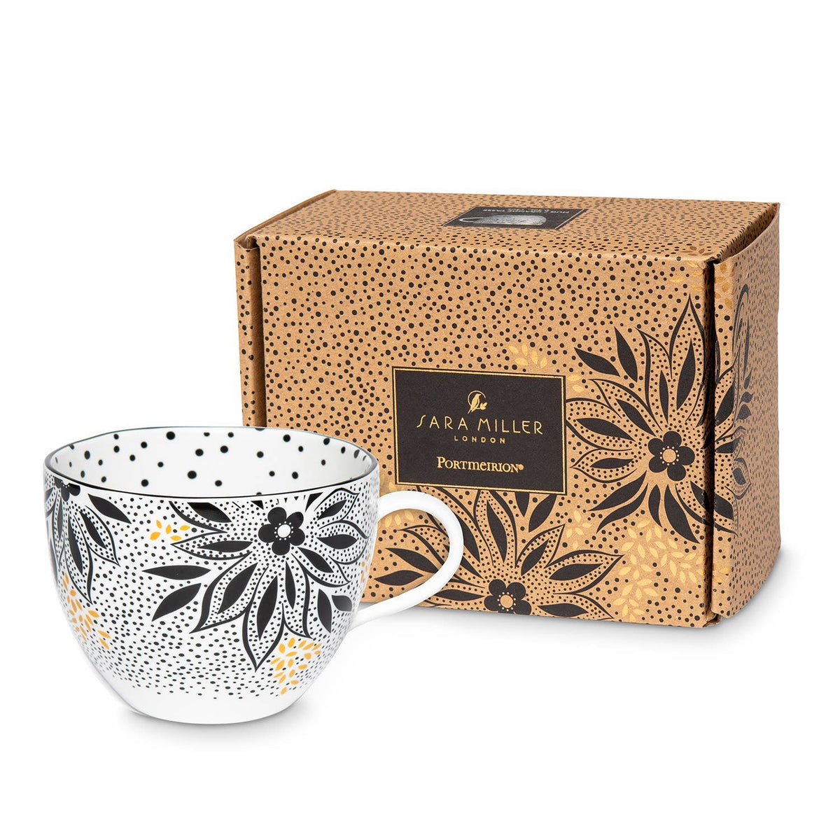 Sara Miller For Portmeirion - Artisanne Noir Mug 14Oz Lotus