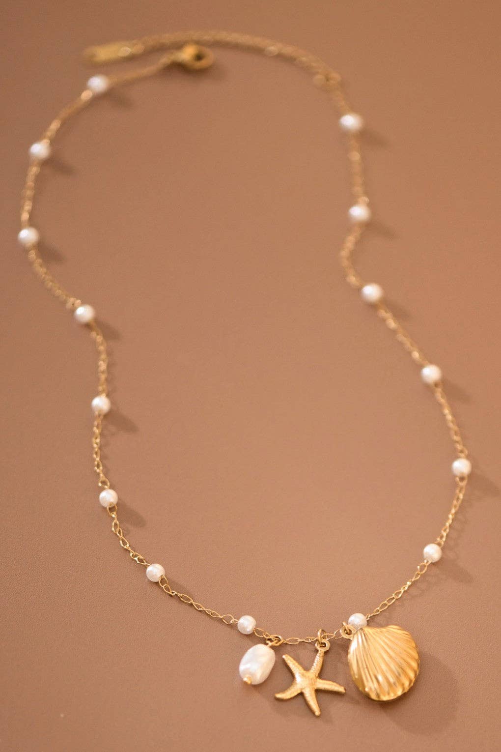 18K Gold Plated Waterproof Seaside Wishes Necklace