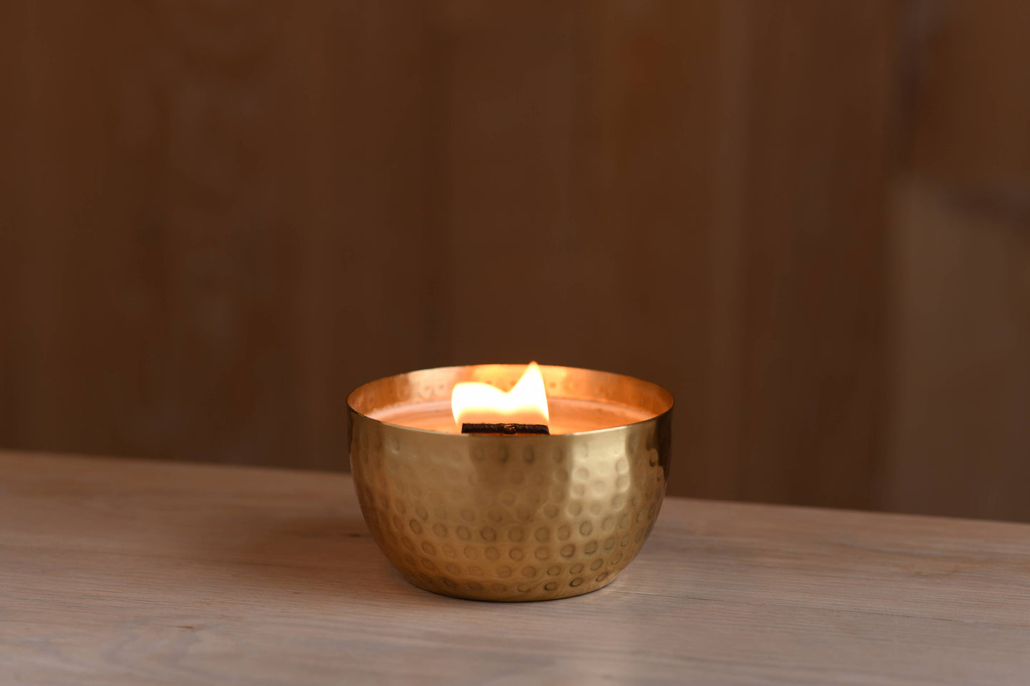 Fresh Lemon & Crushed Thyme Solid Brass 14oz Soy Candle