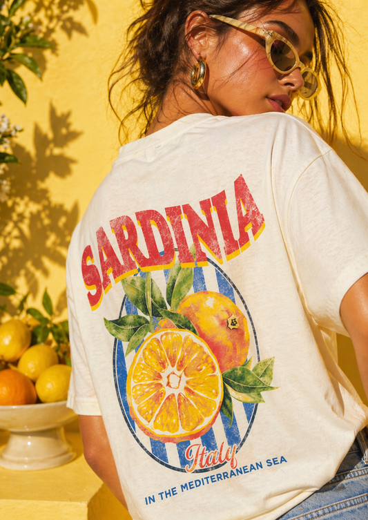 Sardinia Italy Cream T-Shirt