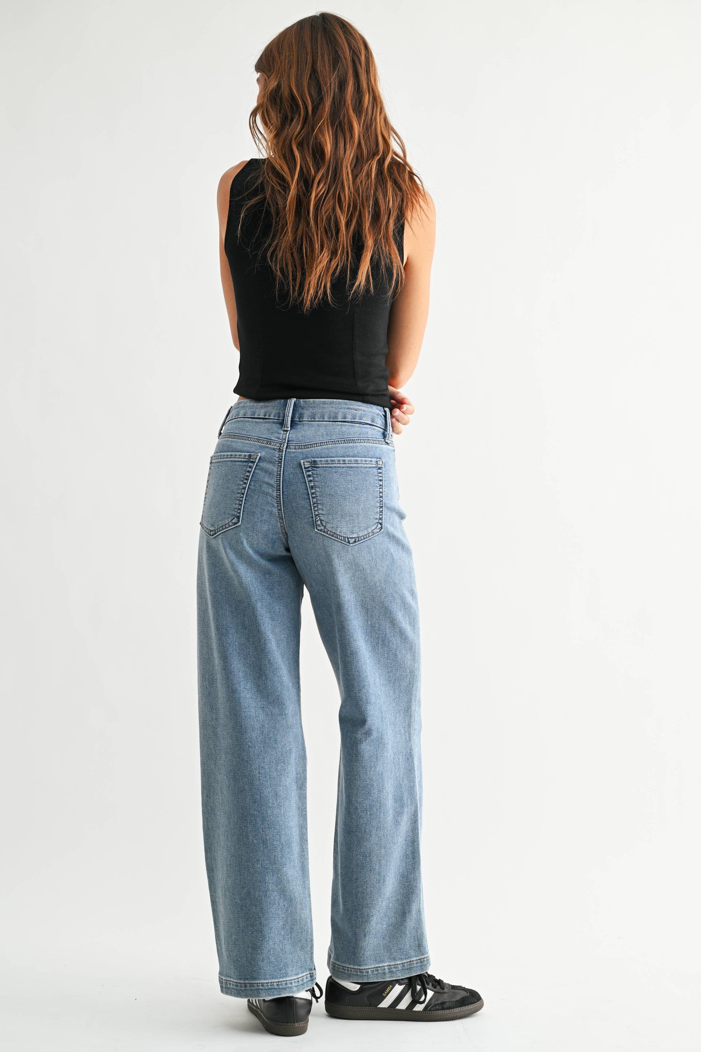 Wide Leg Sweat Jean