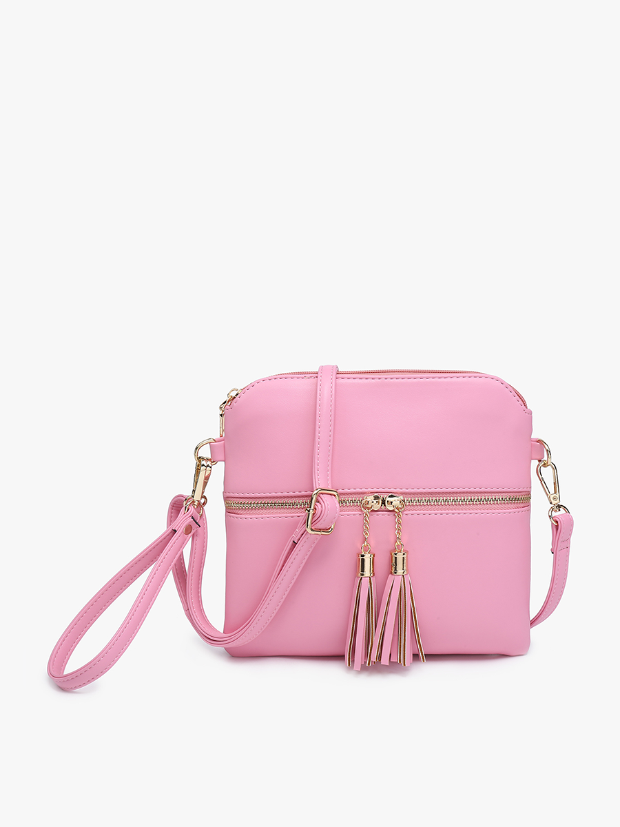 Tara Double Zip Crossbody/Wristlet - 2 color options