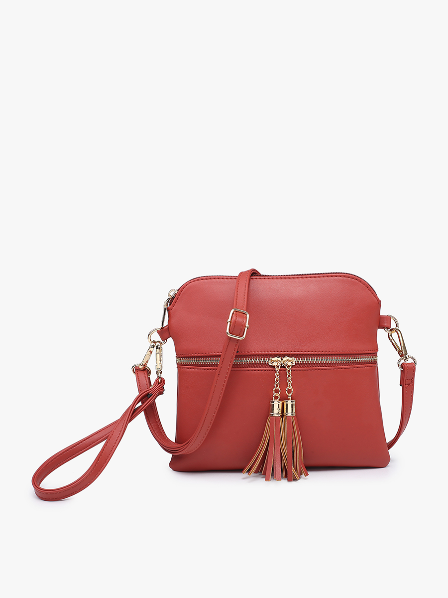 Tara Double Zip Crossbody/Wristlet - 2 color options