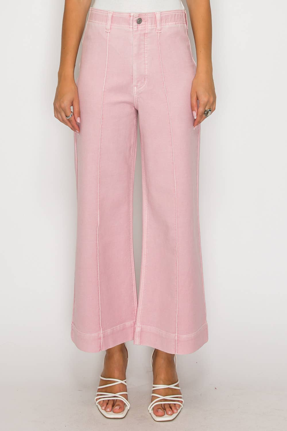 TUMMY CONTROL ULTRA HIGH RISE CROP WIDE JEANS