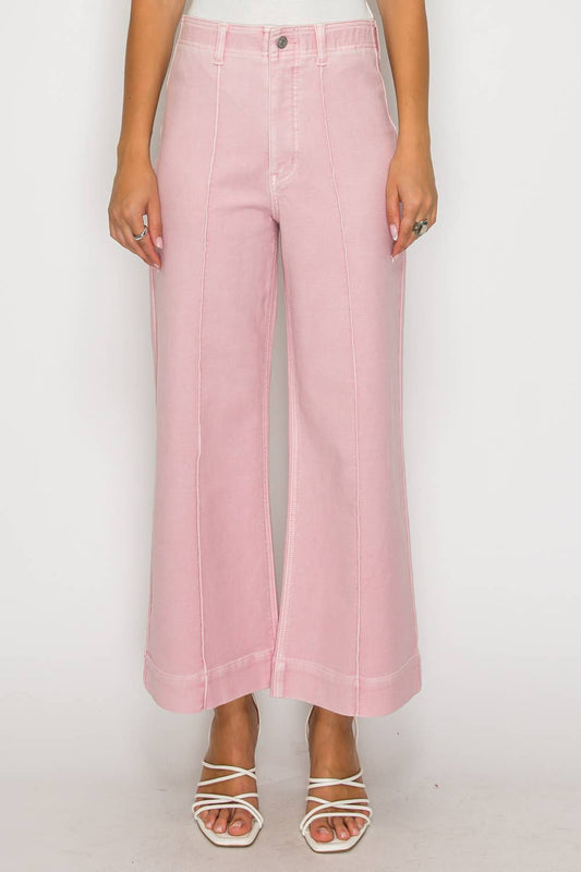 TUMMY CONTROL ULTRA HIGH RISE CROP WIDE JEANS
