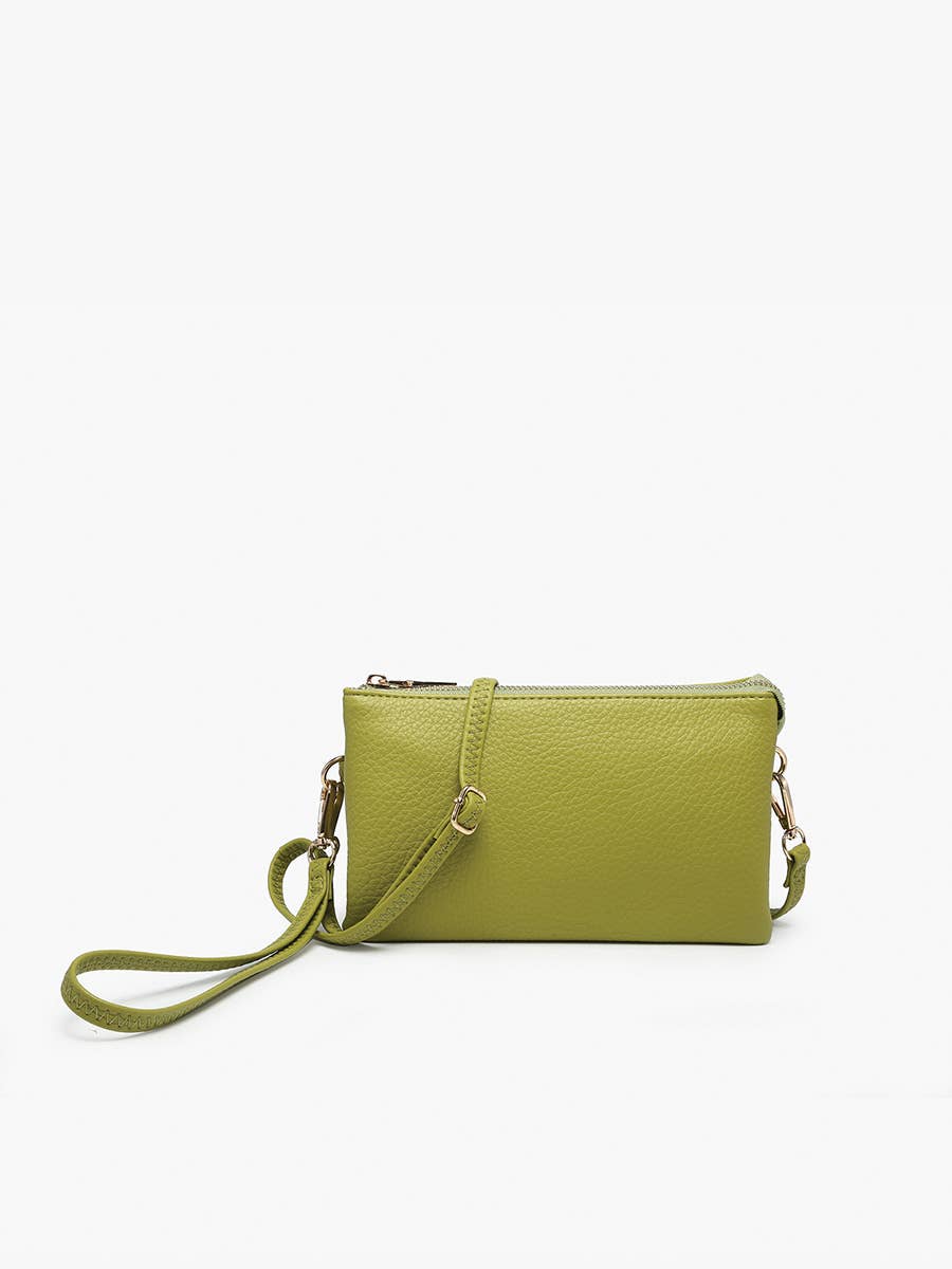 Riley Three-Compartment Crossbody Wristlet - Several Color Options