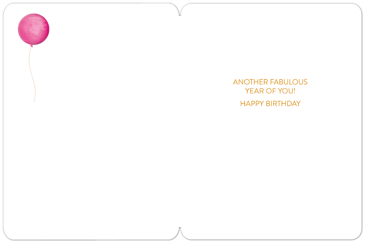 Peek a Balloon Birthday Card