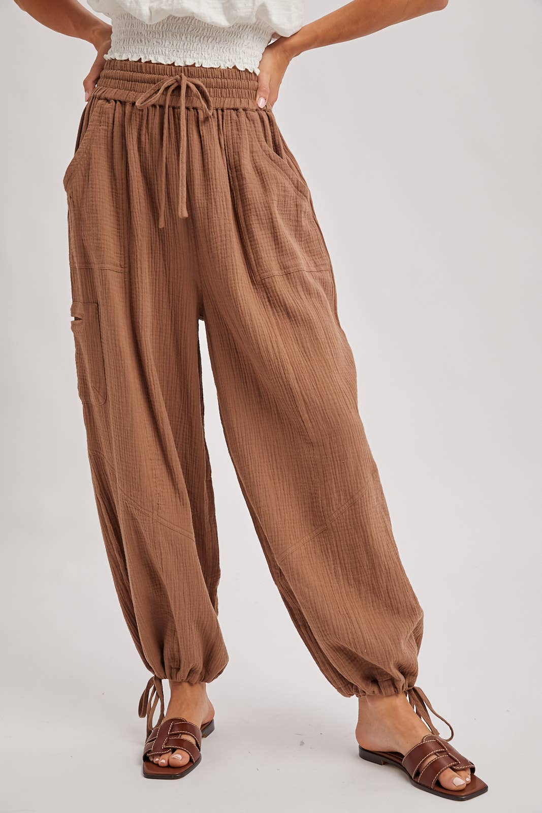 Harem Jogger Drawstring Pants