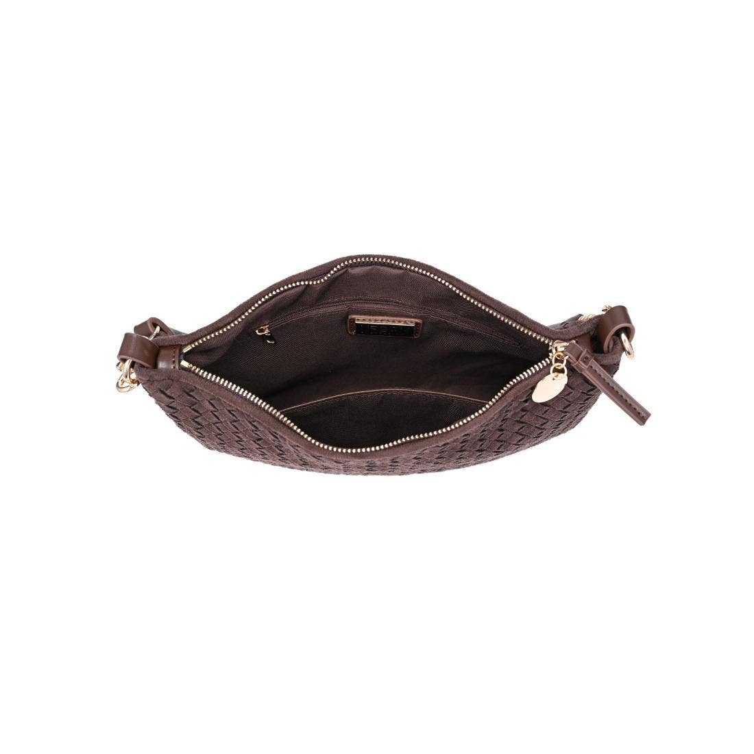 Woven Faux Suede Hobo/Crossbody Bag