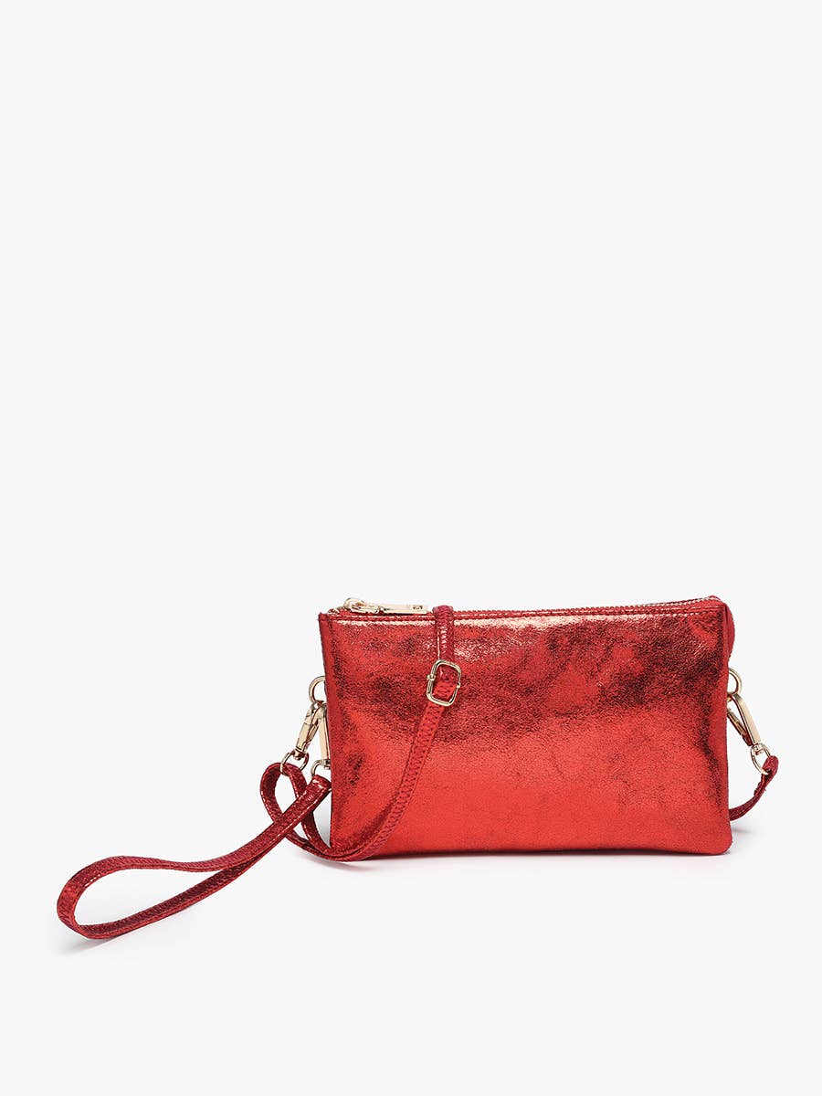 Riley Three-Compartment Crossbody Wristlet - Several Color Options