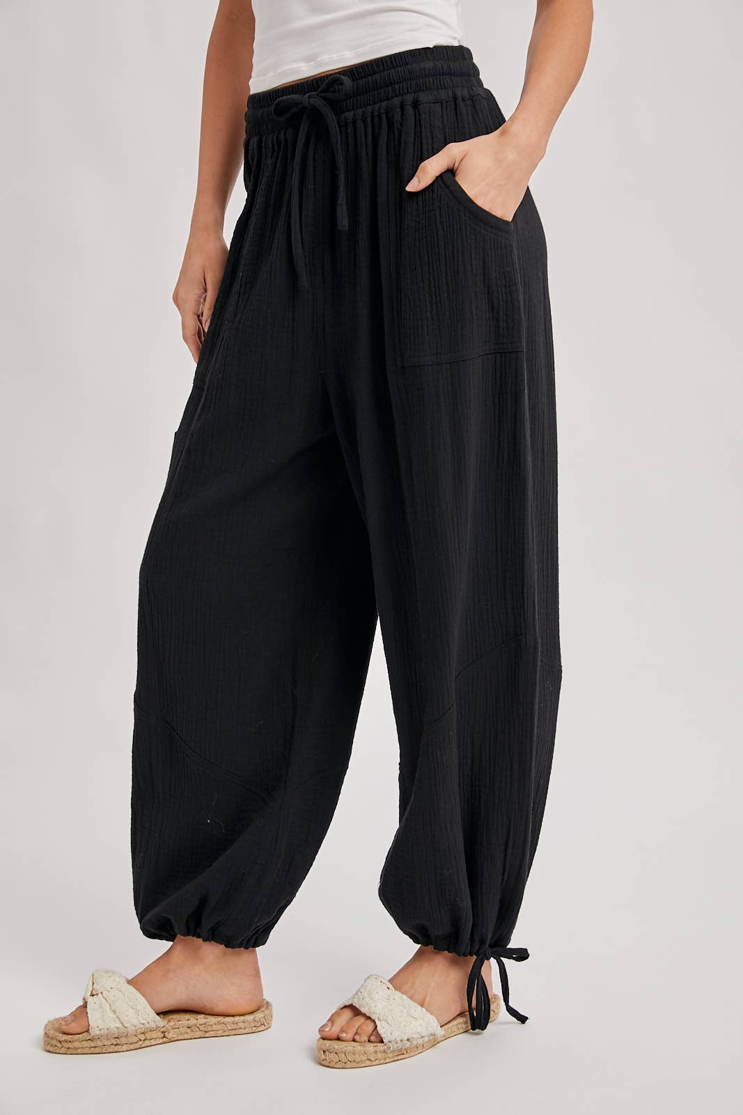 Harem Jogger Drawstring Pants