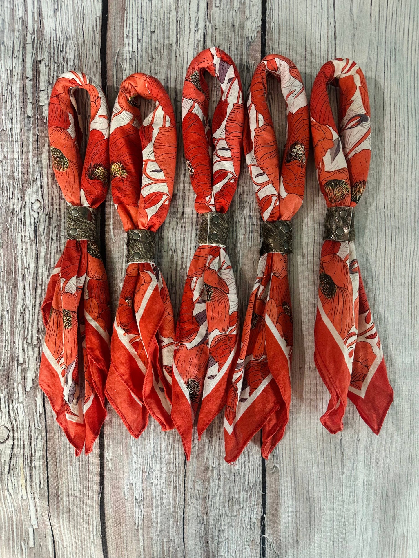 Poppy Hand Dyed Bandanas