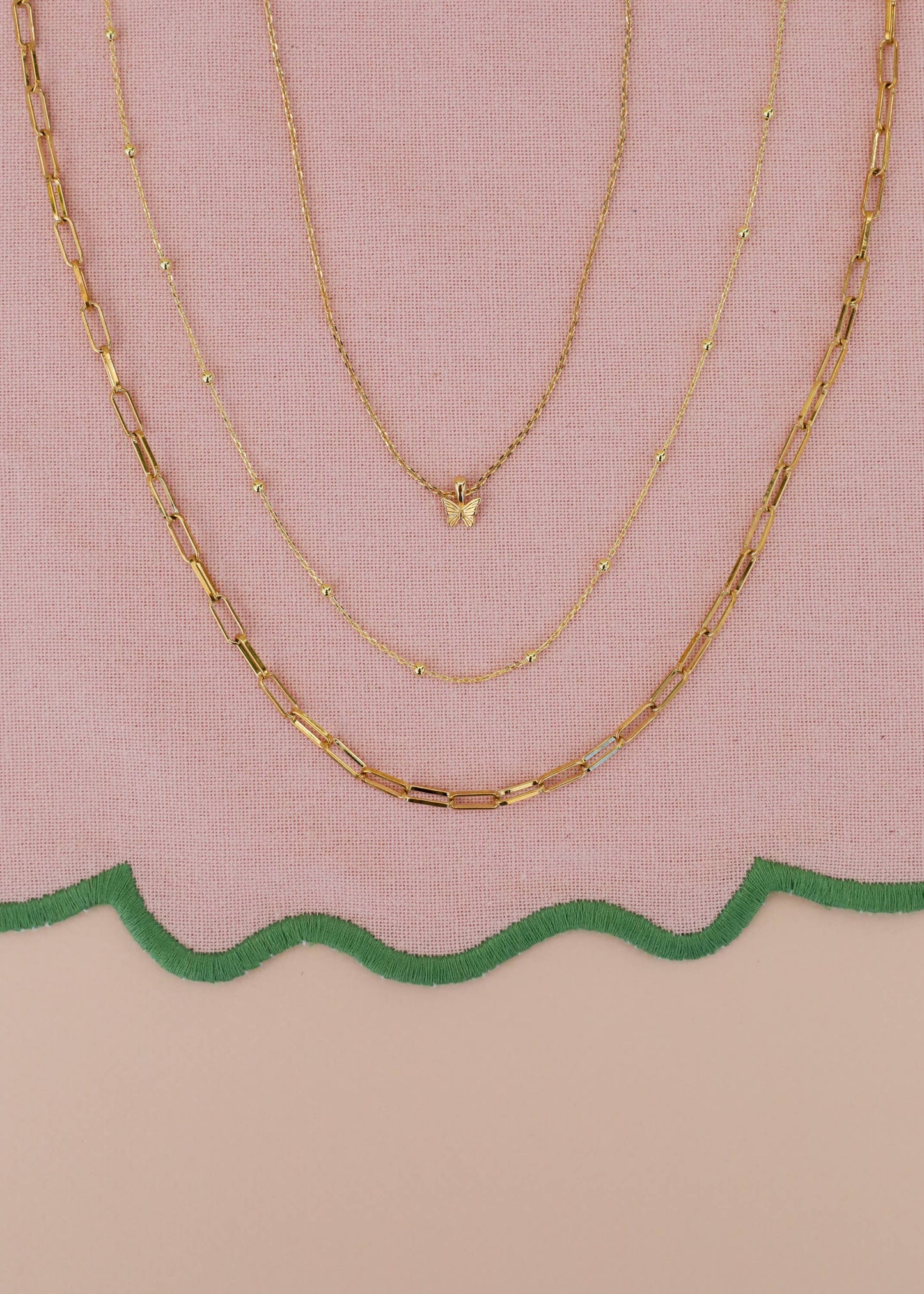 Gold Ball Necklace - 18k Gold Plating