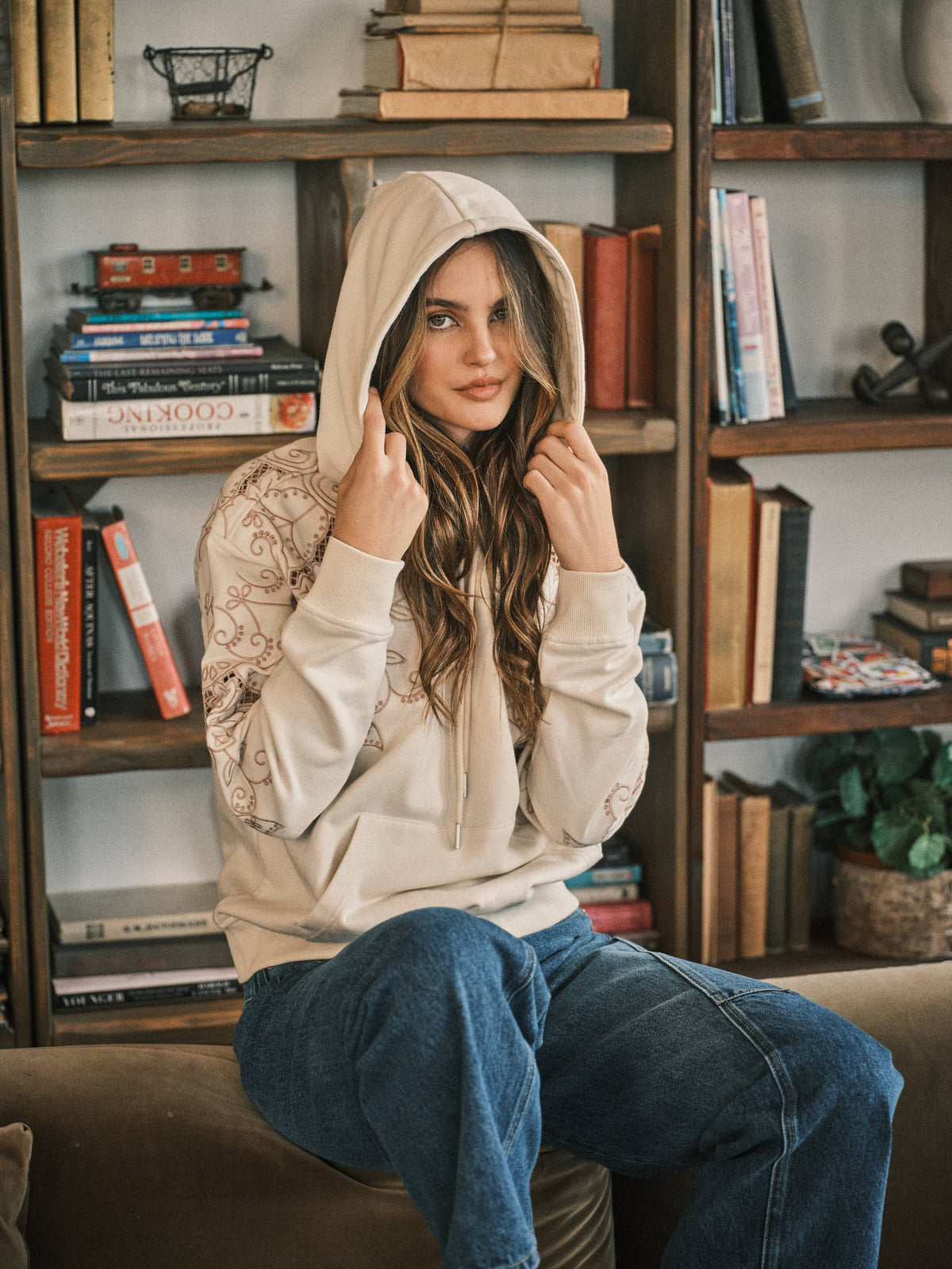 Cozy Boho Embroidered Hoody