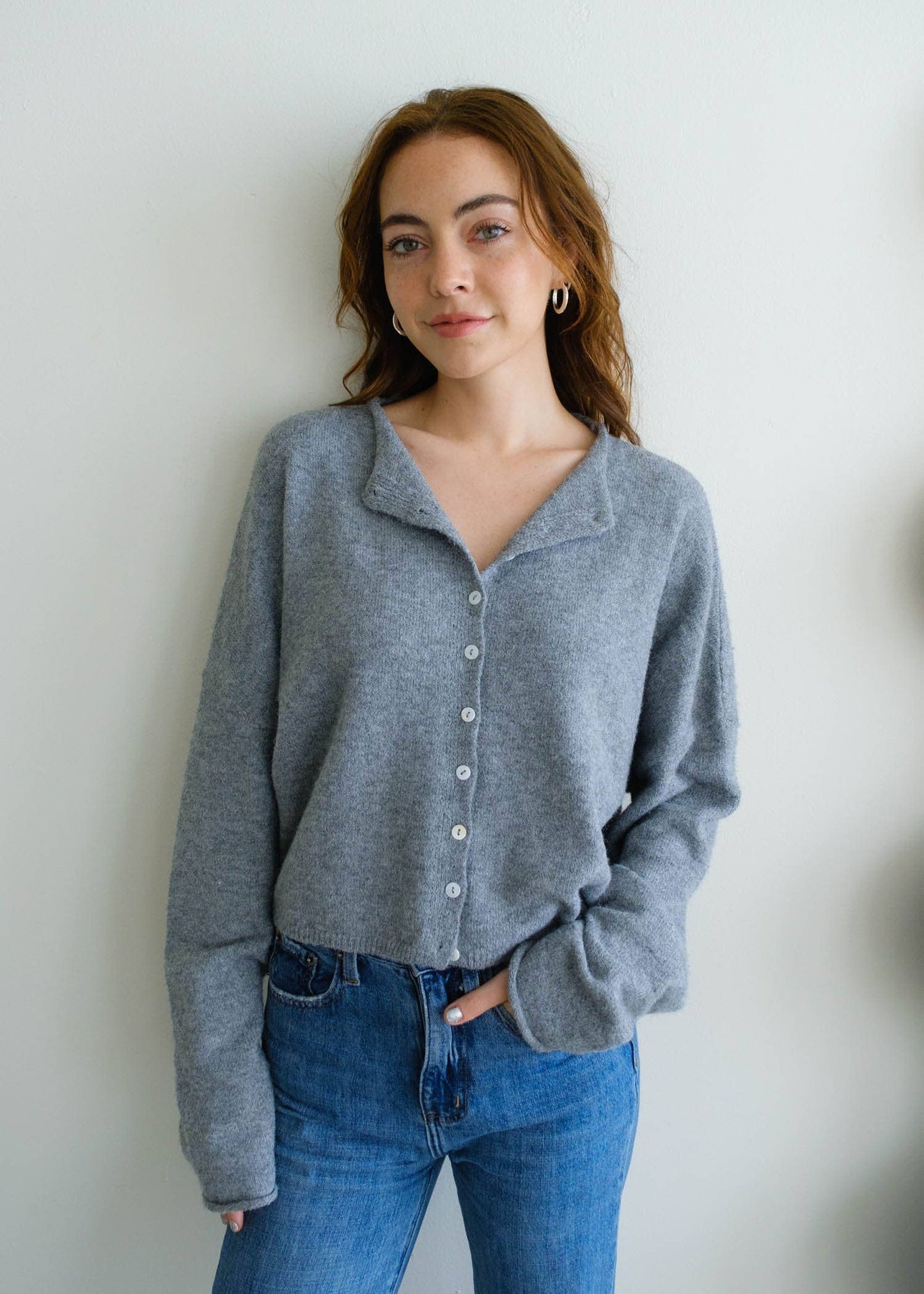 Heather Grey Muse Cardigan
