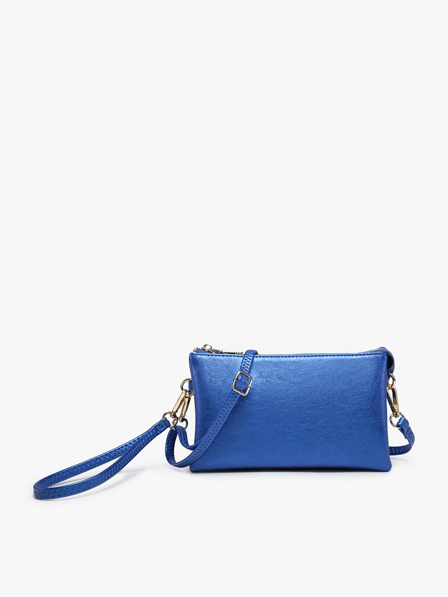 Riley Three-Compartment Crossbody Wristlet - Several Color Options