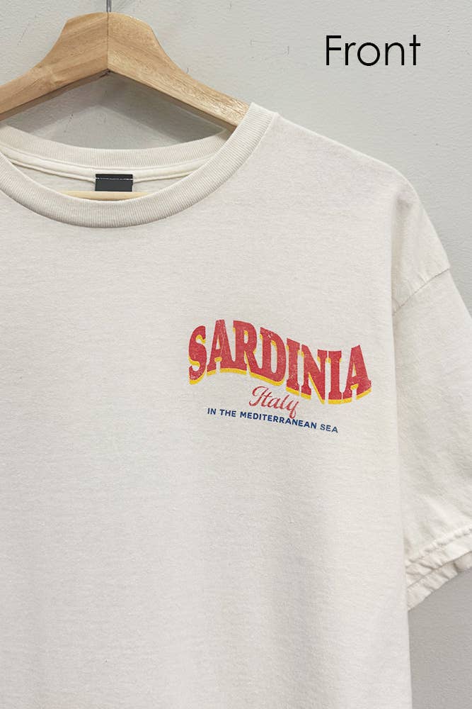 Sardinia Italy Cream T-Shirt