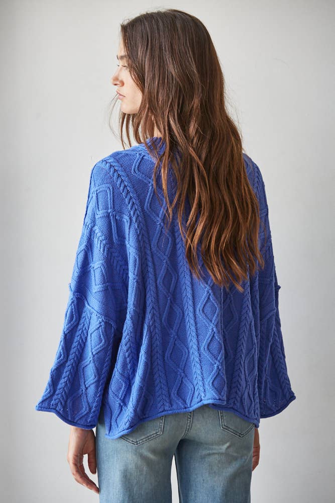 100% Cotton Cable Knit Sweater