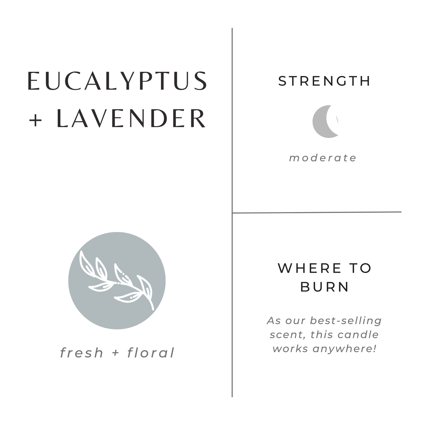 Eucalyptus + Lavender Non-Toxic Candle