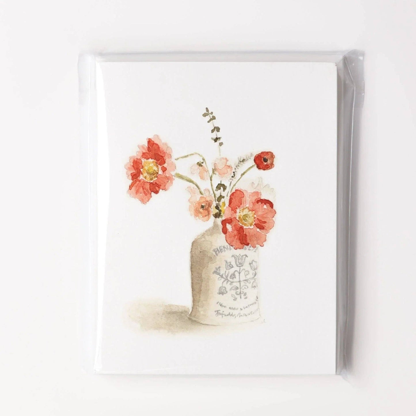 Emily Lex Watercolor Vintage Bouquet Notecard Set