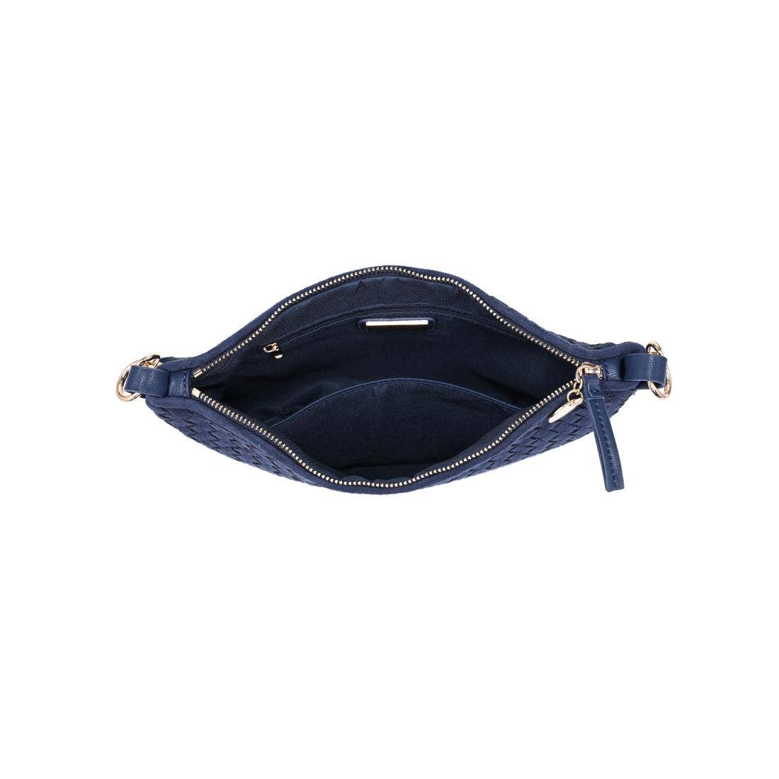 Woven Faux Suede Hobo/Crossbody Bag
