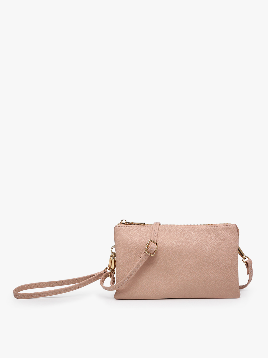 Riley Three-Compartment Crossbody Wristlet - Several Color Options