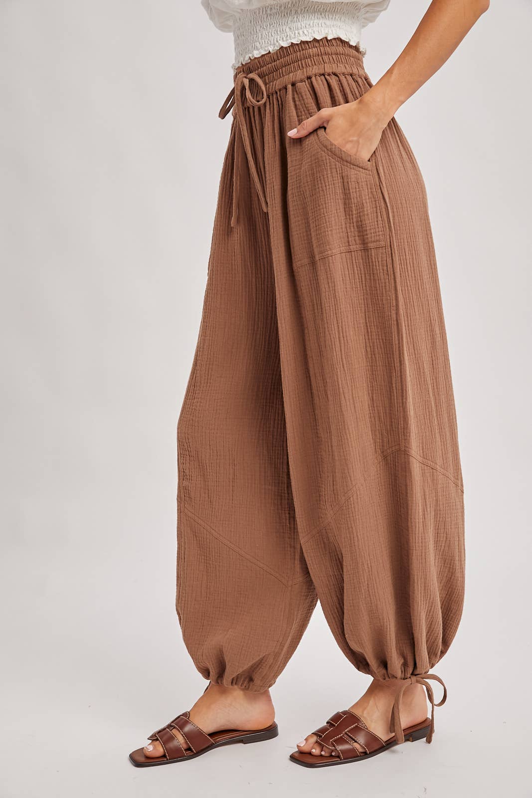 Harem Jogger Drawstring Pants