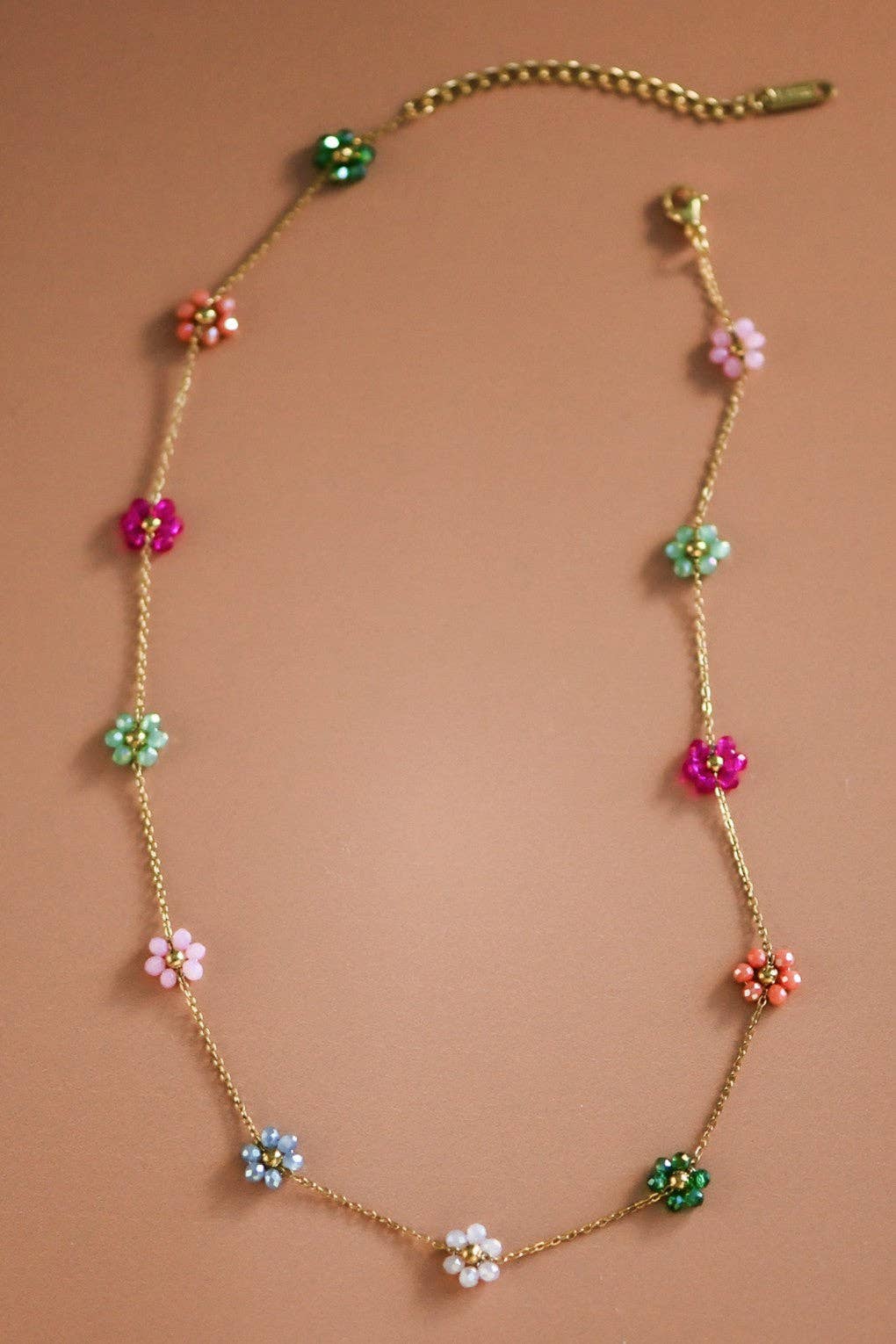 18K Gold Plated Waterproof Pretty Flowers Necklace