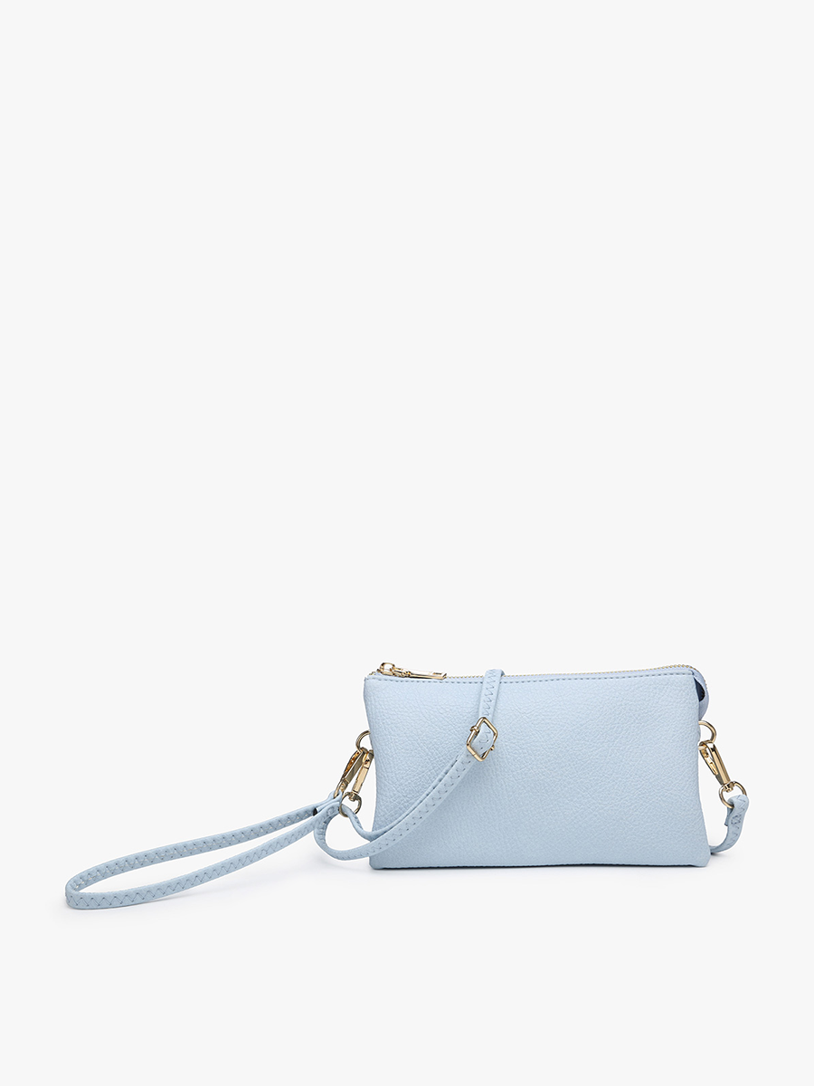 Riley Three-Compartment Crossbody Wristlet - Several Color Options