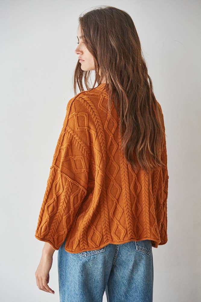 100% Cotton Cable Knit Sweater