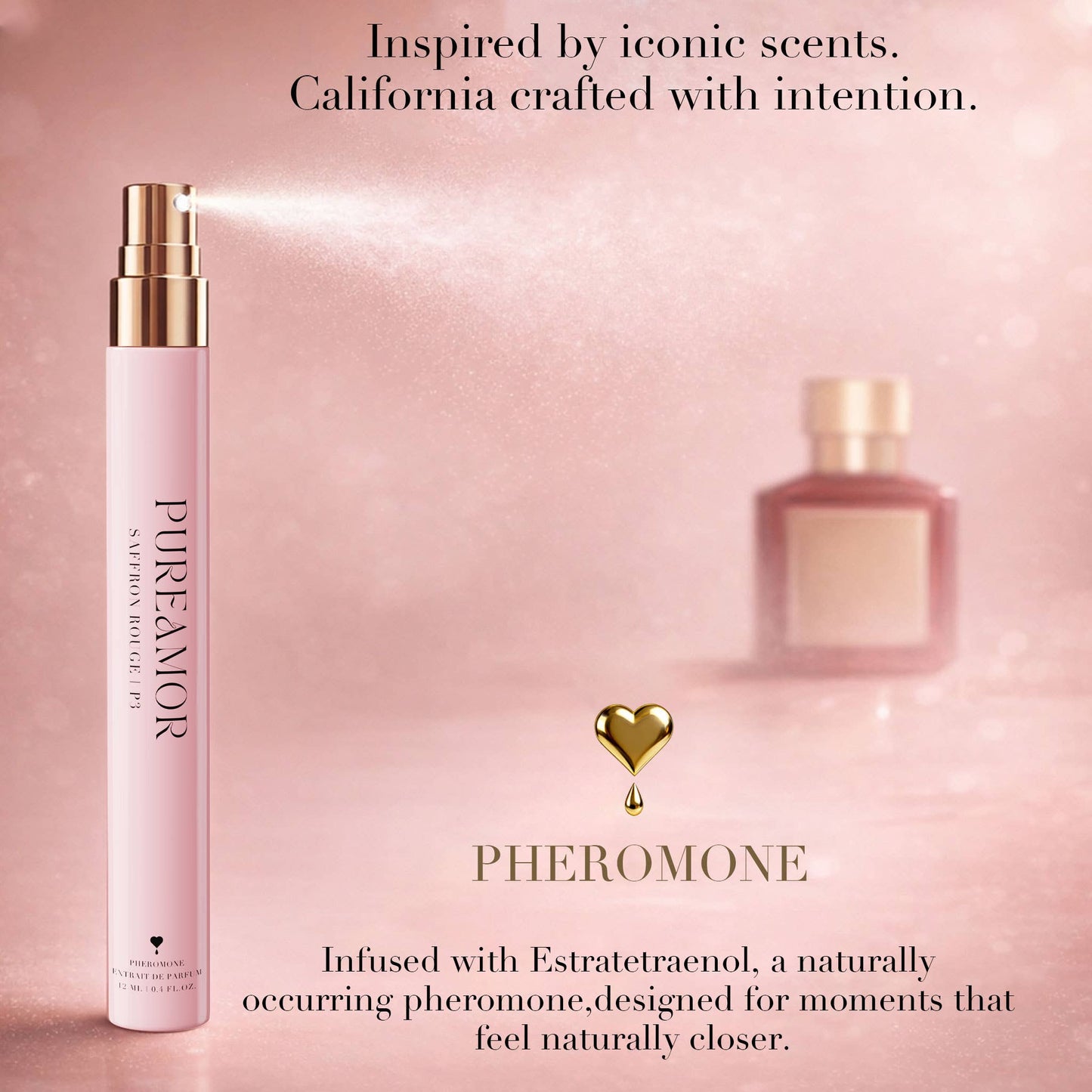 Saffron Rouge | Travel Spray Pheromone  Perfume - 12ml