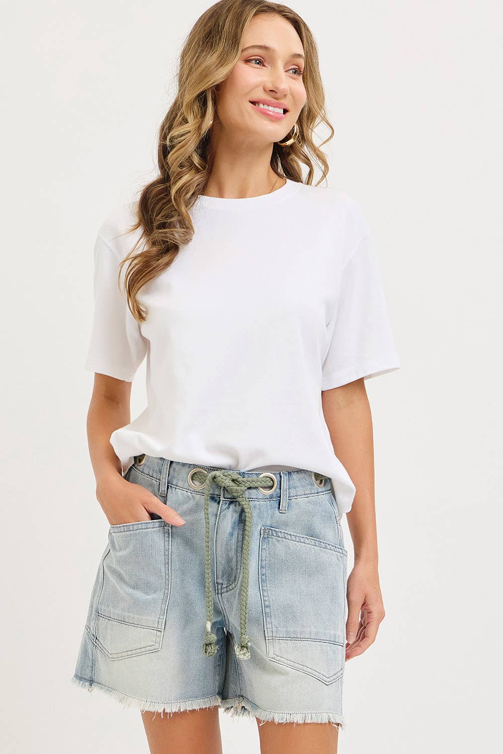 BARREL JEAN SHORTS