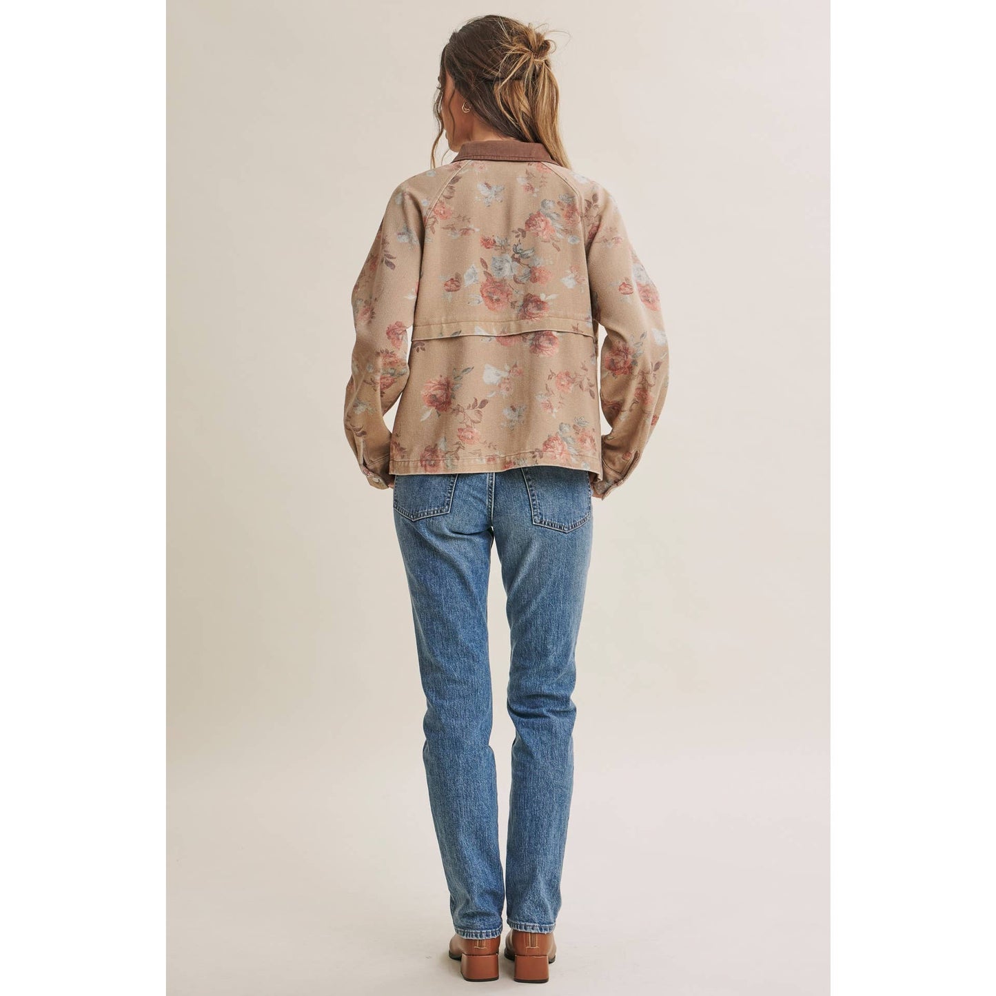 Wild Rose Vintage Wash Twill Jacket