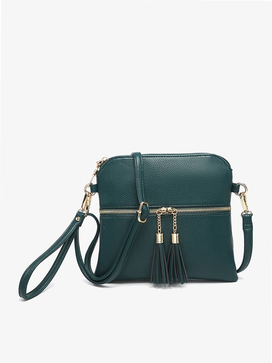 Tara Double Zip Crossbody/Wristlet - 2 color options