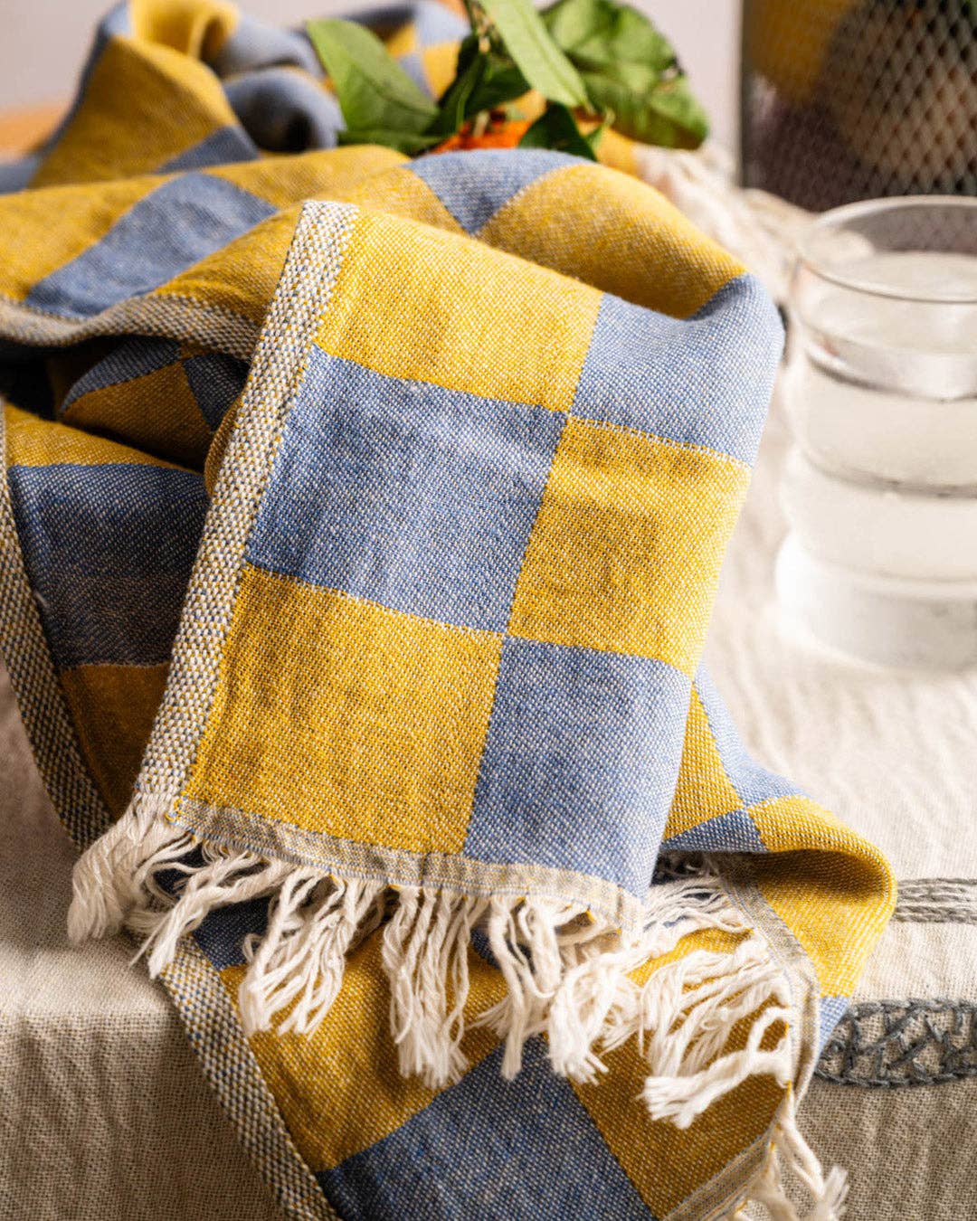 Sardine - Hand Stitched Turkish Cotton Kitchen Towel