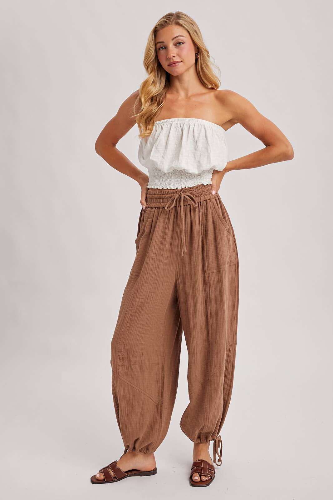 Harem Jogger Drawstring Pants
