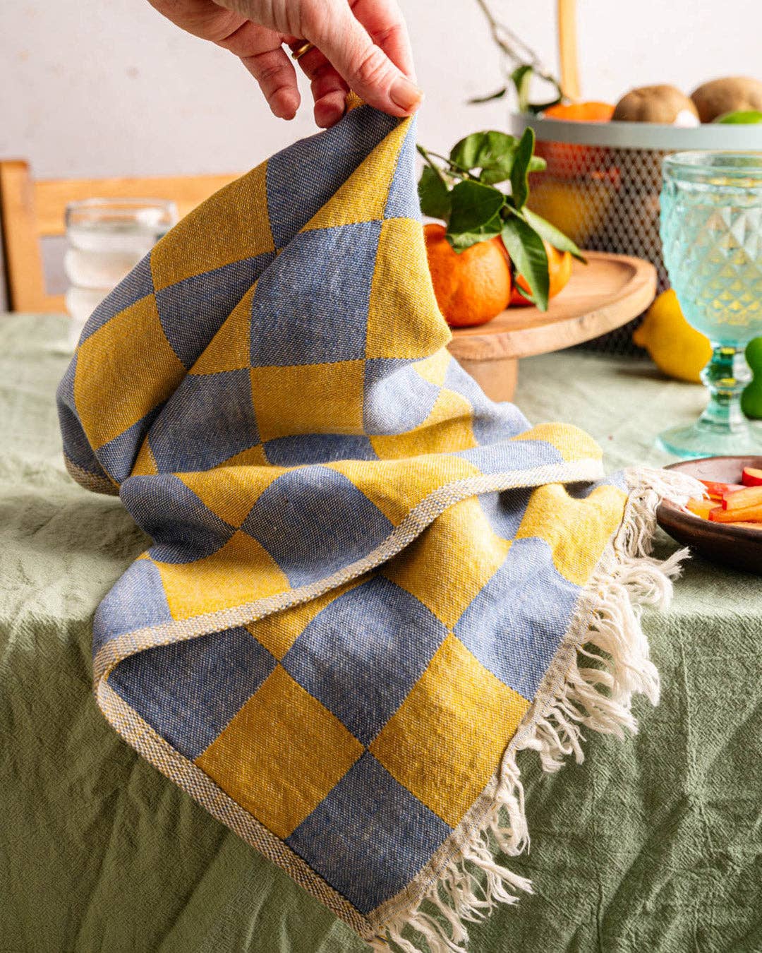 Sardine - Hand Stitched Turkish Cotton Kitchen Towel