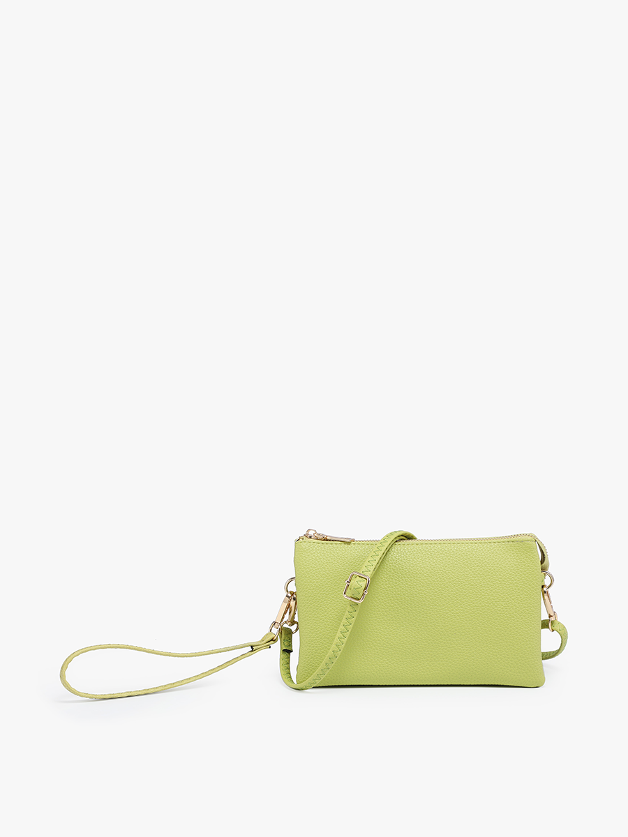 Riley Three-Compartment Crossbody Wristlet - Several Color Options