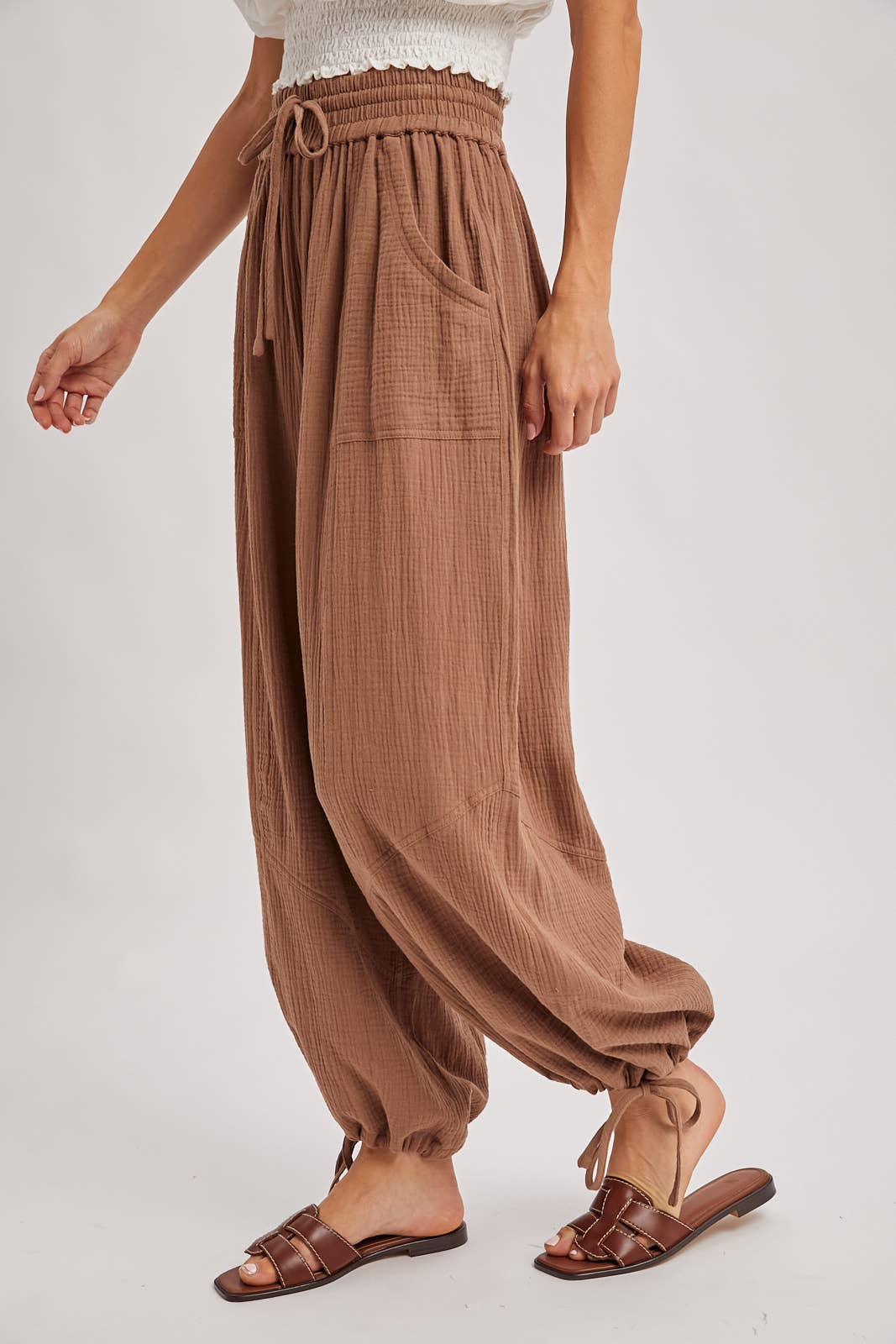 Harem Jogger Drawstring Pants