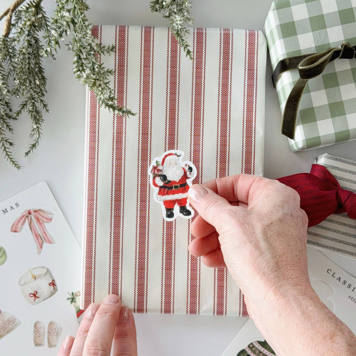Classic christmas sticker sheets