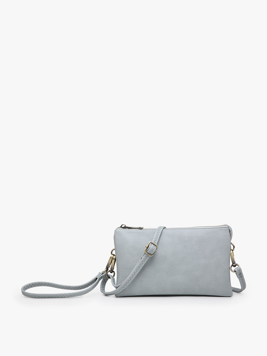 Riley Three-Compartment Crossbody Wristlet - Several Color Options