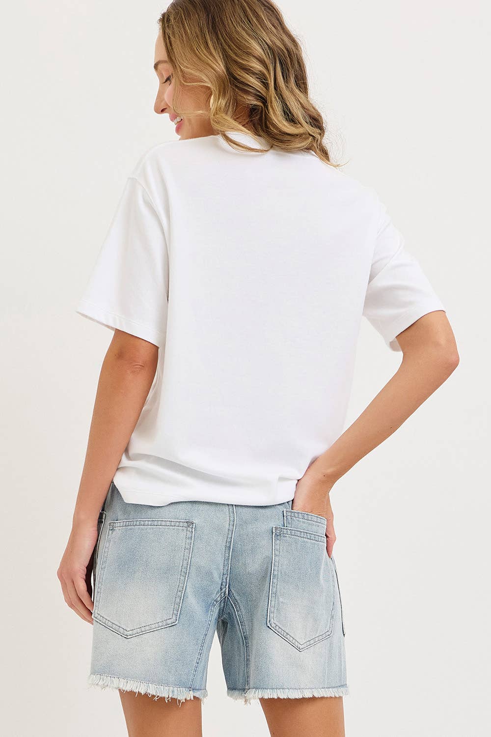BARREL JEAN SHORTS